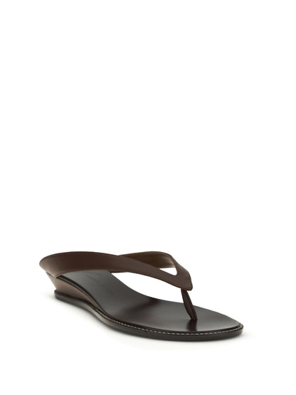 Leather Sandals Chocolate Brown
