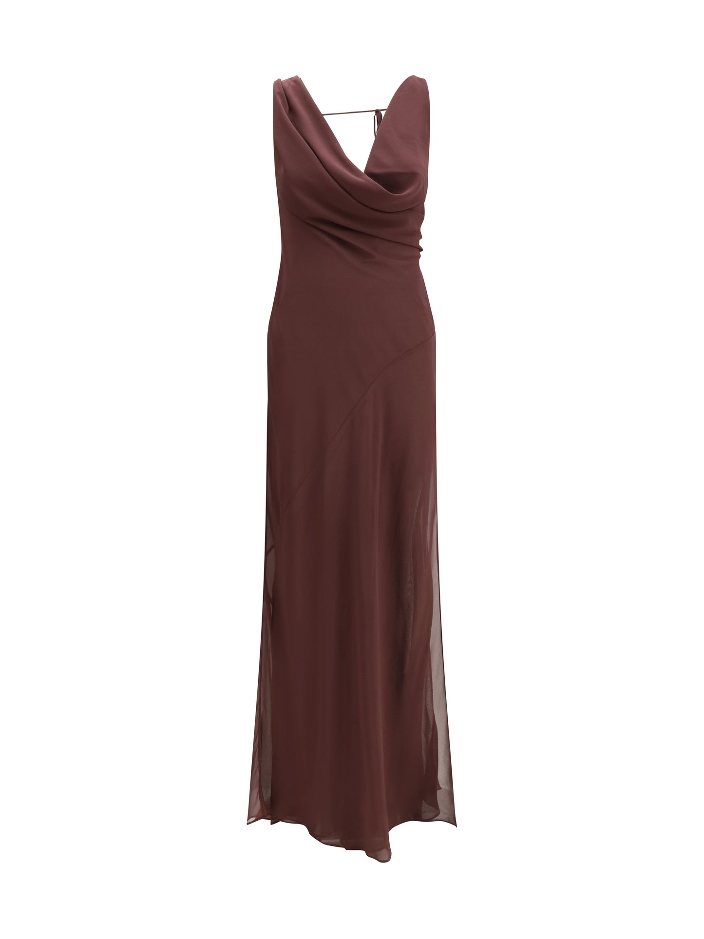Long Dress Minerva Aubergine