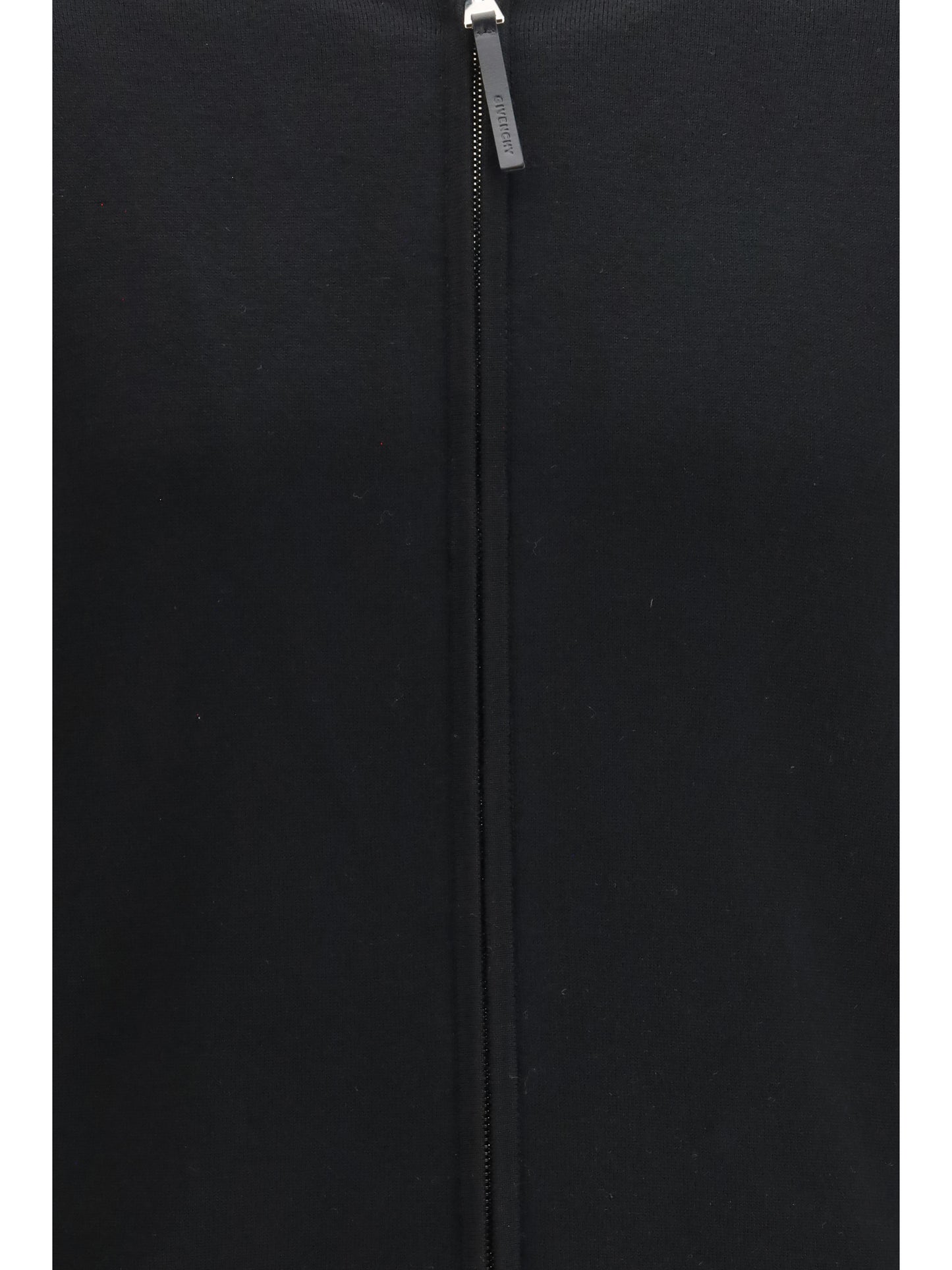Cardigan Stretch Wool-Blend Black/White
