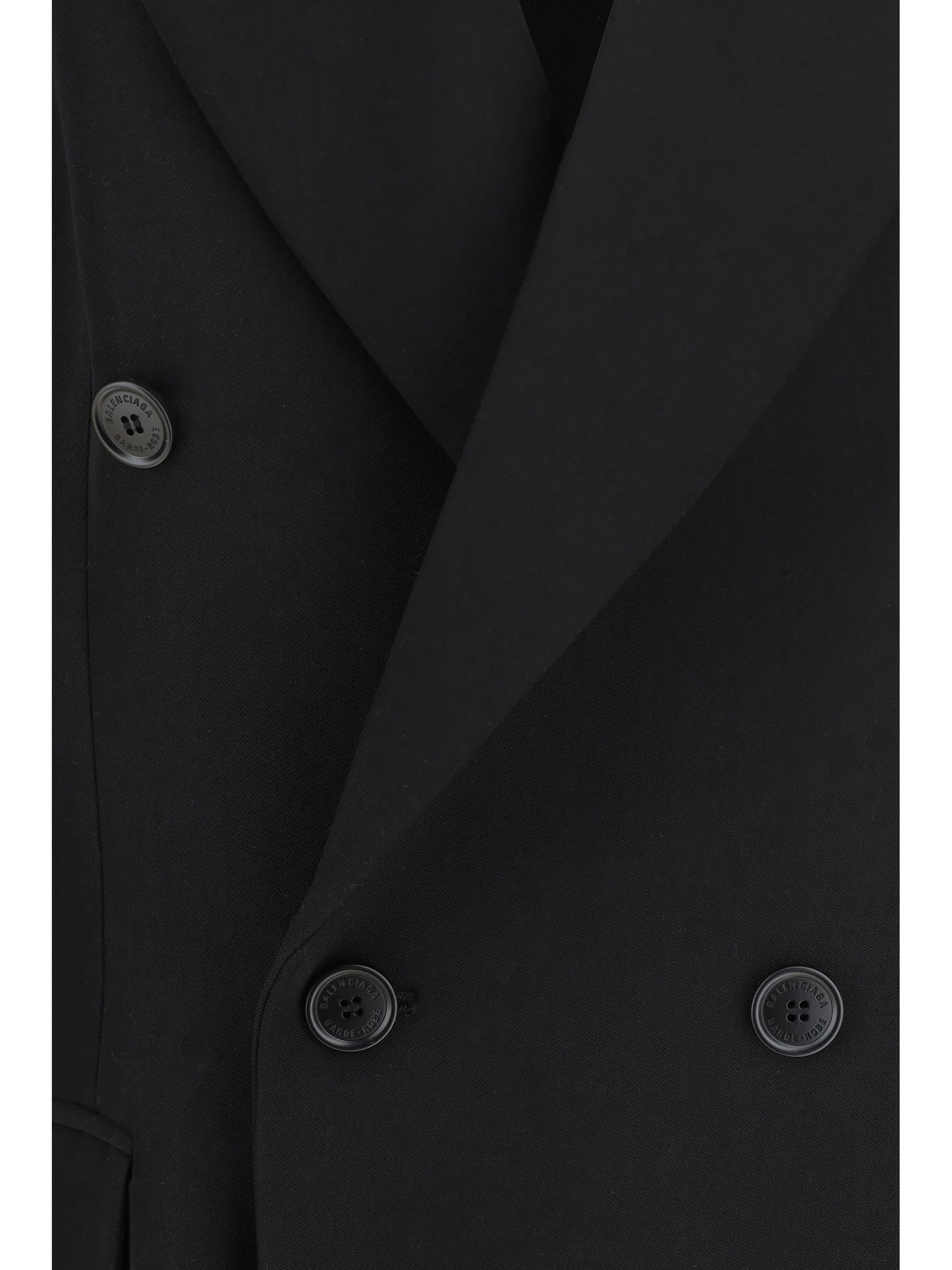 Blazer Jacket Black Wool