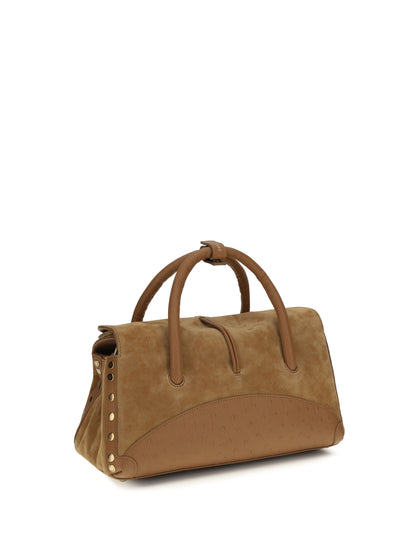 Handbag Dotta Brown Calf Leather