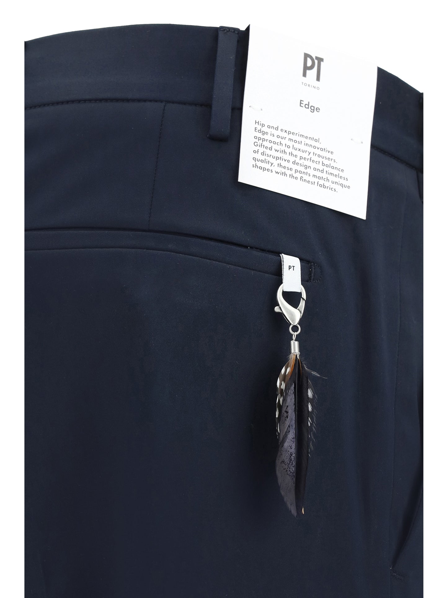 Cotton Trousers Navy