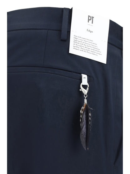 Cotton Trousers Navy