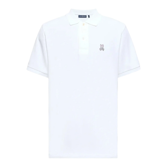 Psycho Bunny Classic Men's Polo — White