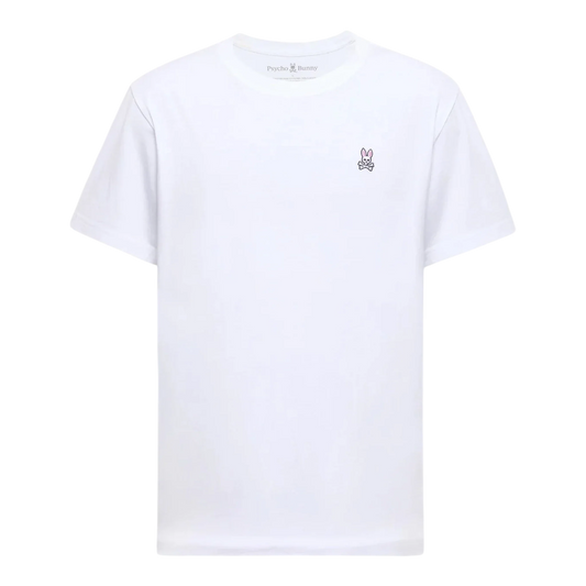 Psycho Bunny Classic Crew Neck Men's Tee — White