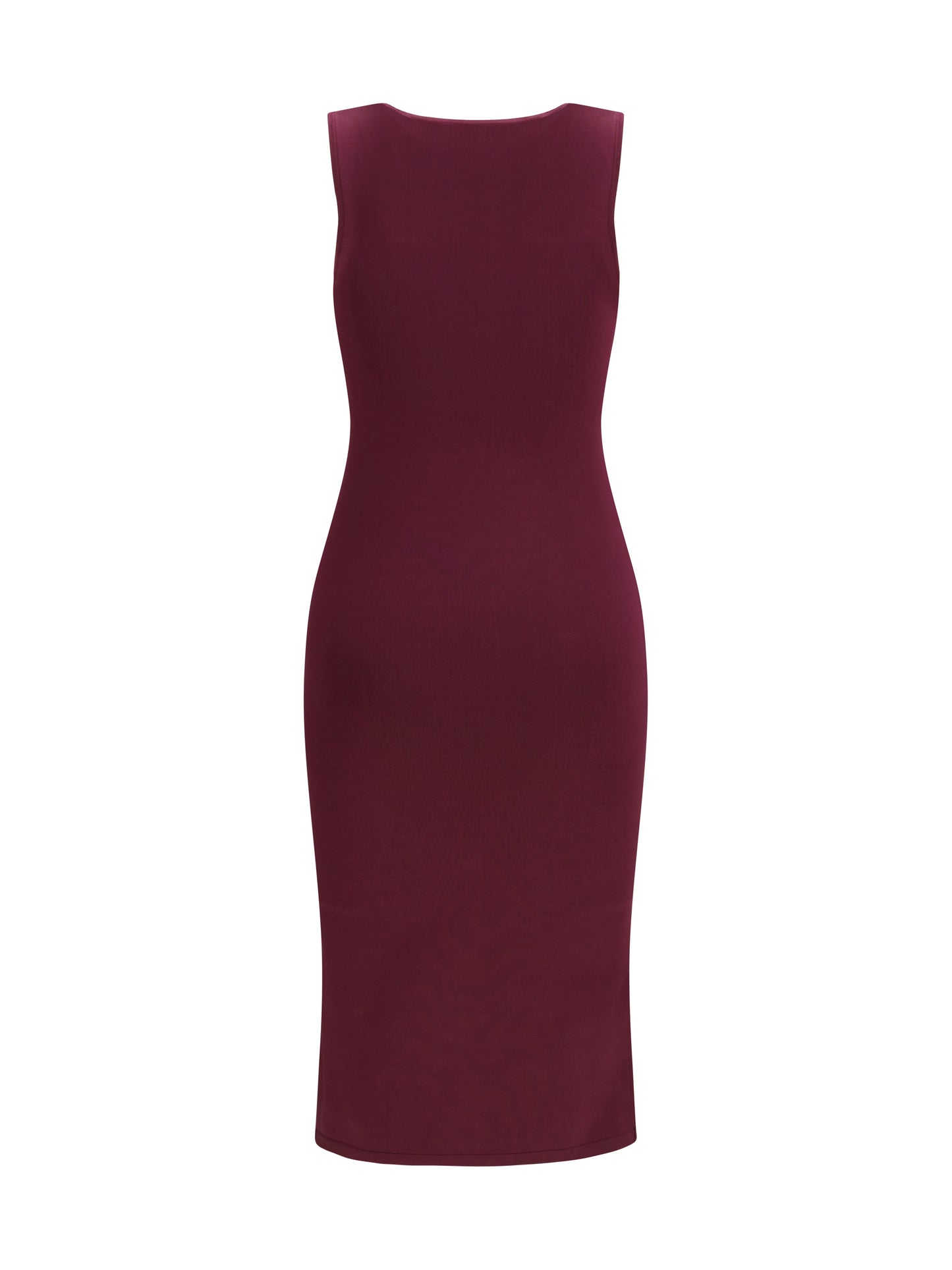 Dress Silk Aubergine