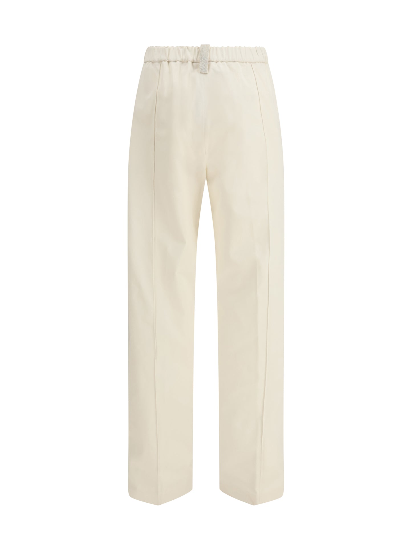 Trousers Cotton Gabardine Cream