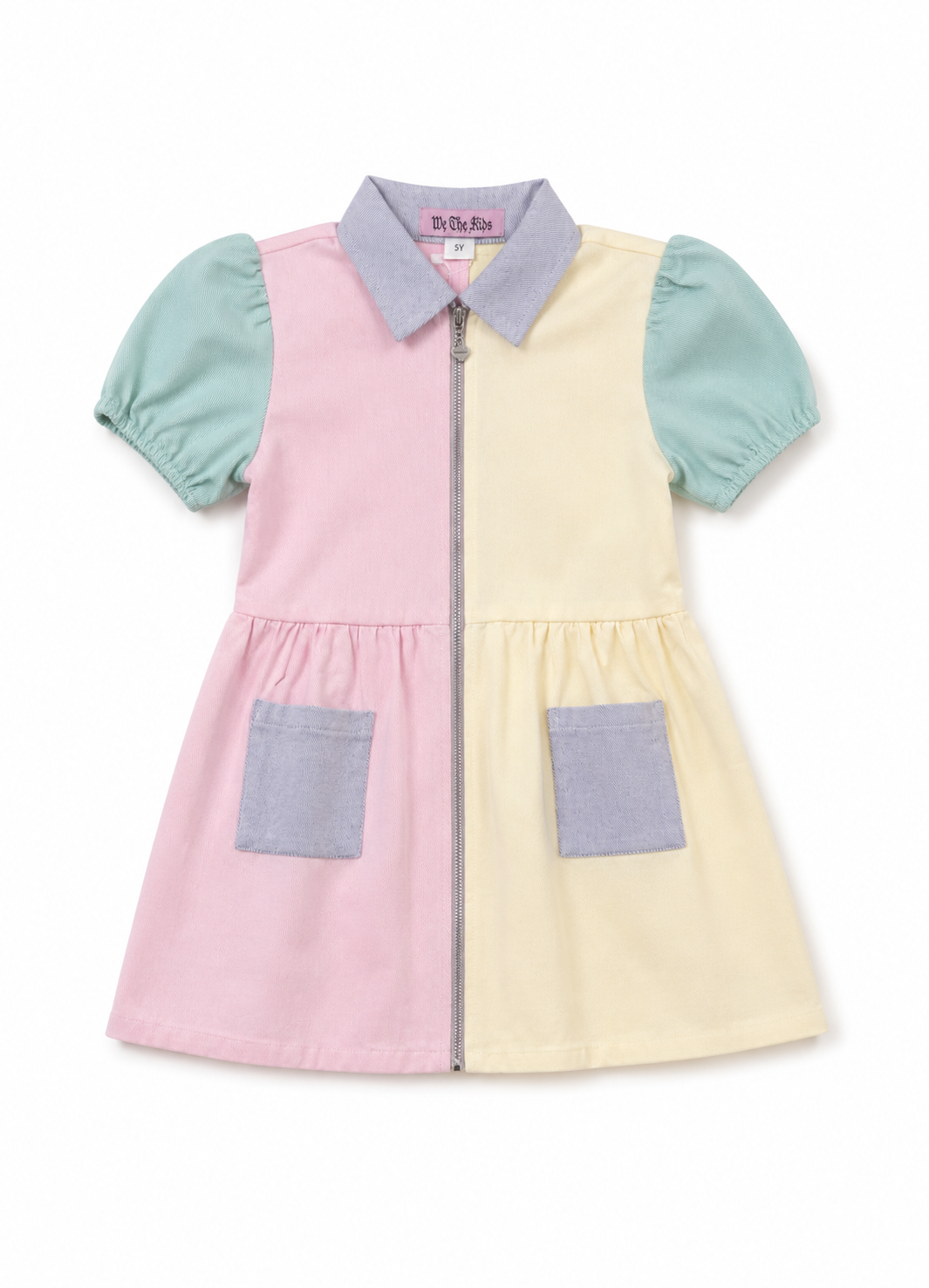 Pastel Jean Short Dress