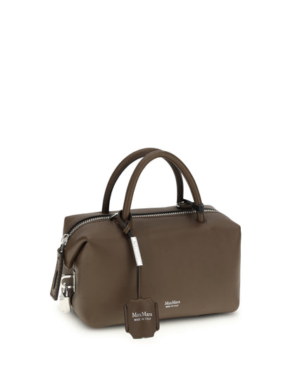 Holdall Leather Handbag Dark Brown