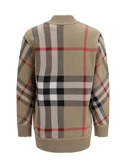 Wool Sweater Check Archive Beige
