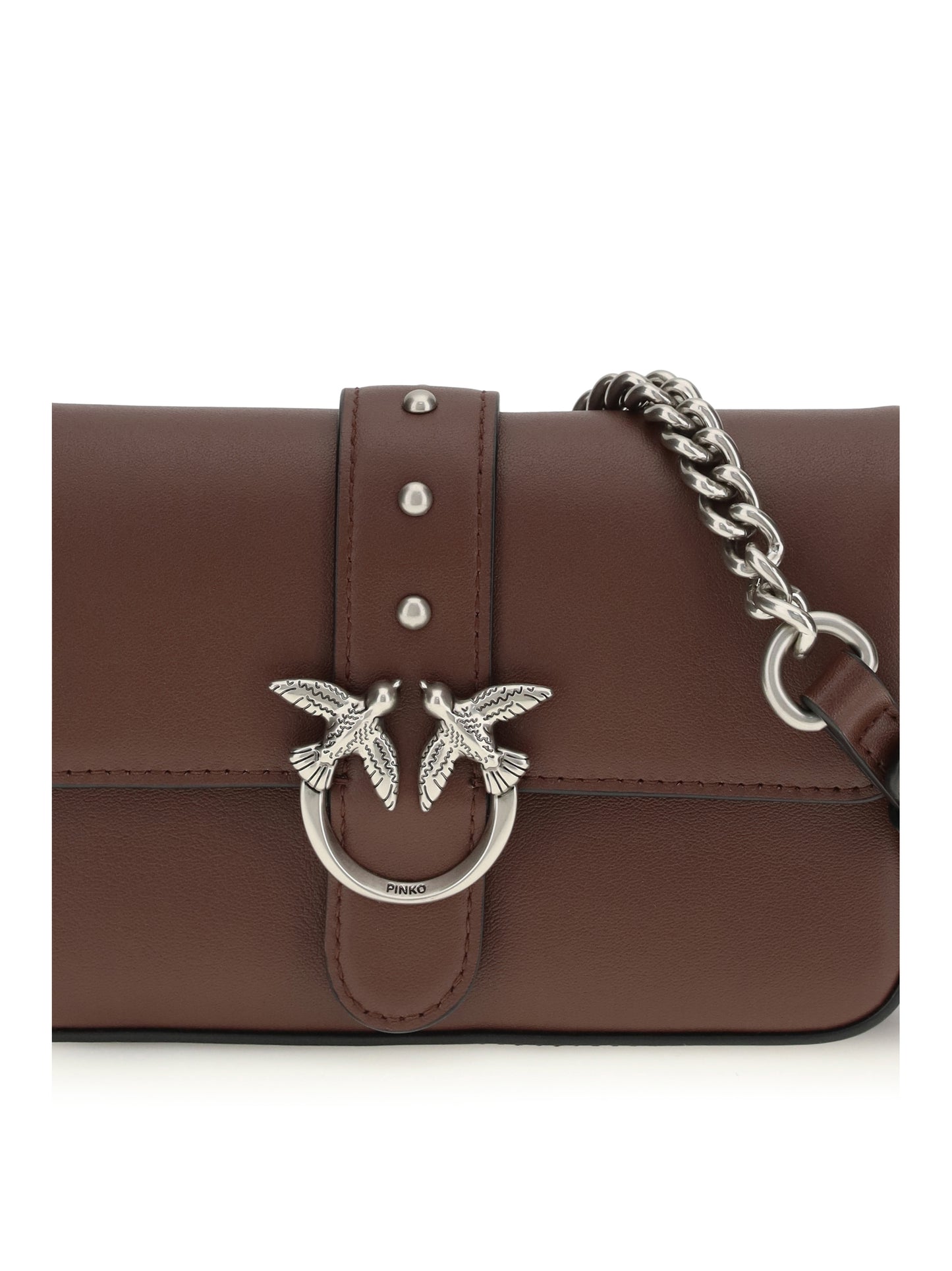 Shoulder Bag Baby Love Burgundy Calf Leather