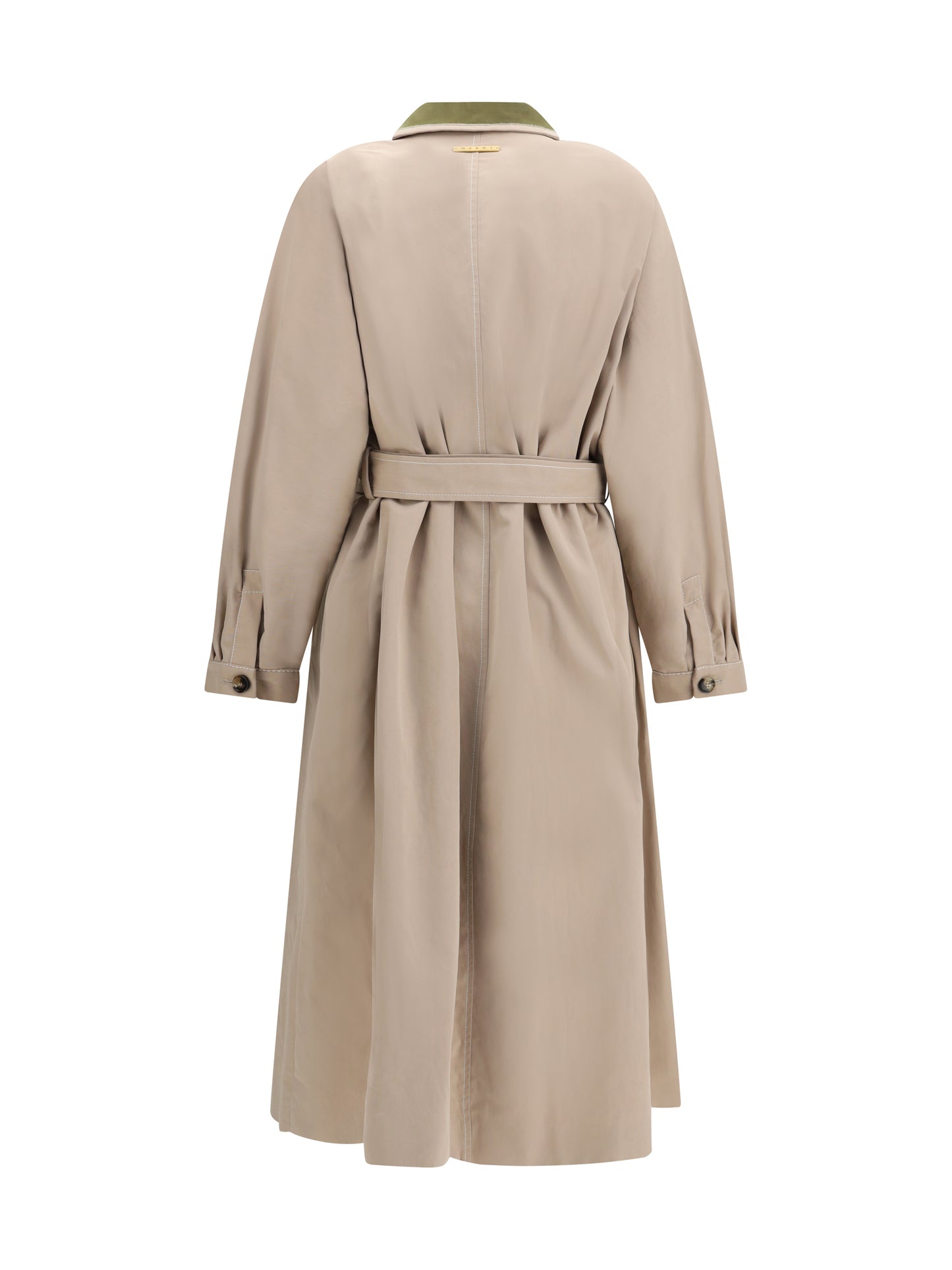 Trench Coat Gabardine Cement