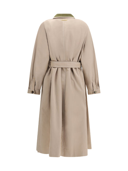 Trench Coat Gabardine Cement