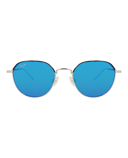 Maui Jim Round-Frame Titanium Sunglasses