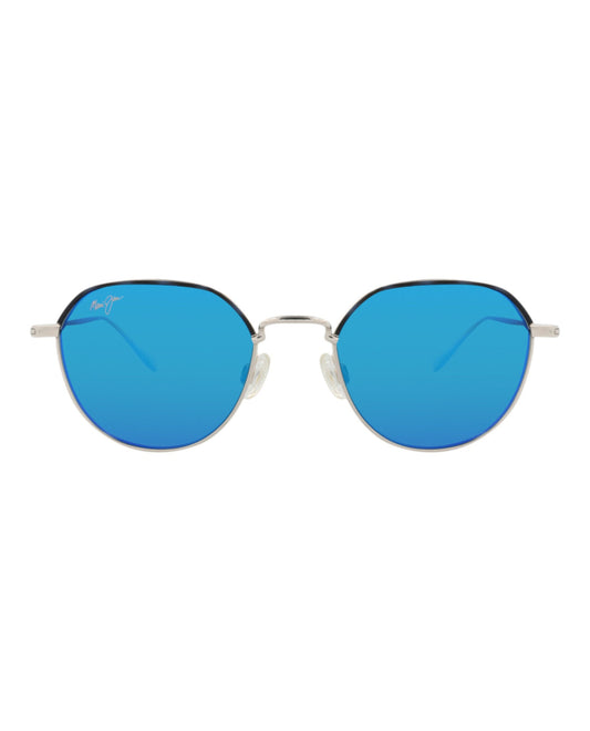 Maui Jim Round-Frame Titanium Sunglasses