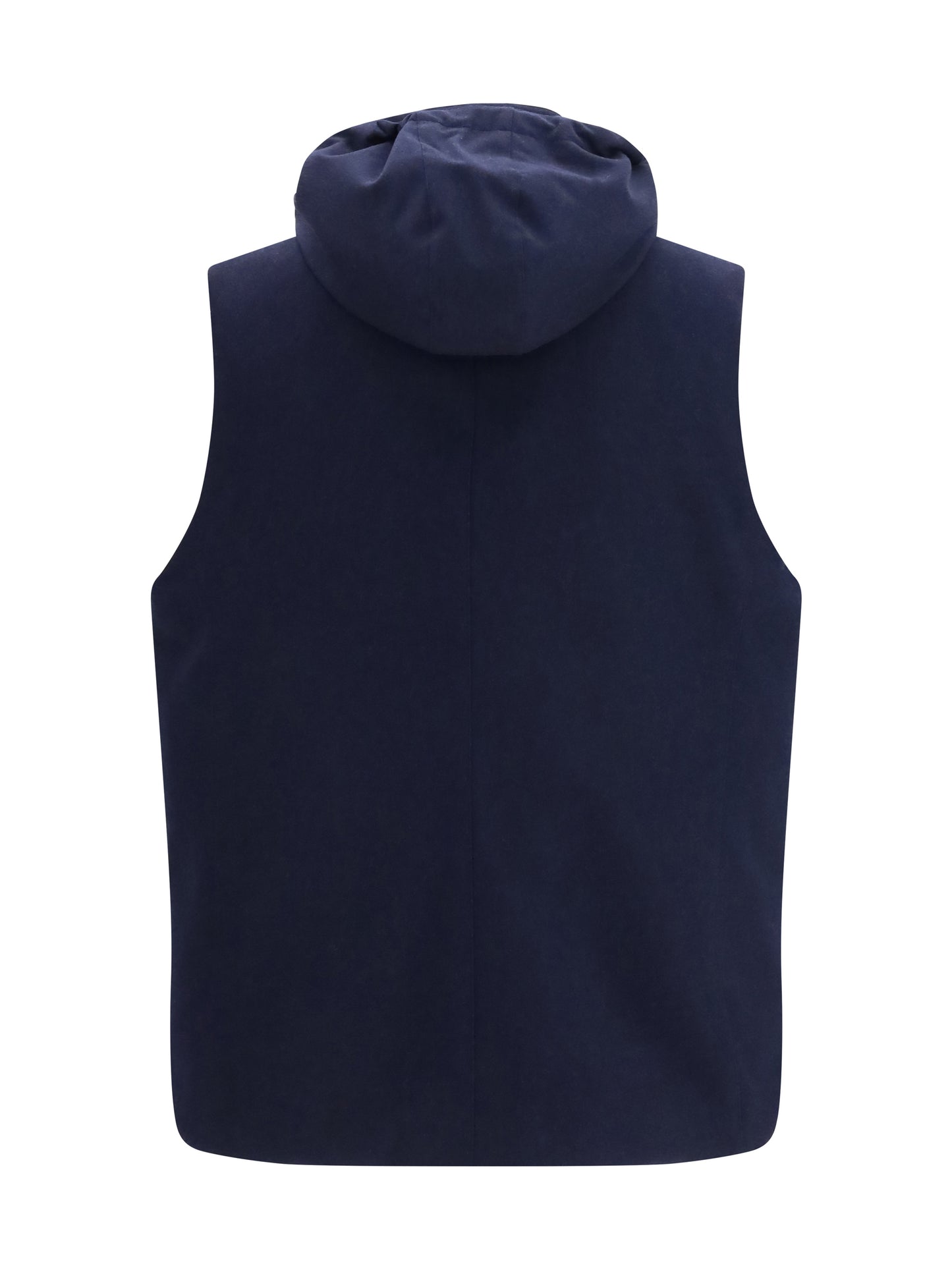 Wool Down Vest Blue