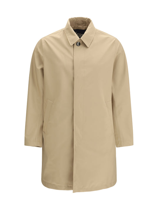 Trench Coat Beige/Blue