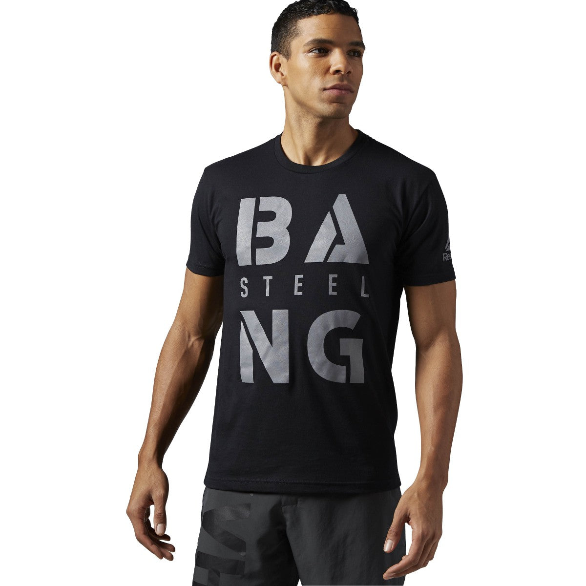 Reebok Men's Crossfit Bang Steel Tee T-Shirts
