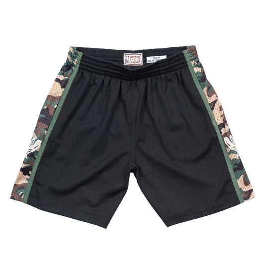 Mitchell & Ness Men's NBA Straight Fire Camo Swingman Shorts 94 San Antonio Spurs
