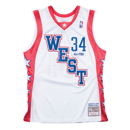 Mitchell & Ness Men's NBA West Authentic Jersey 2004 All-Star Shaquille O'Neal Jerseys