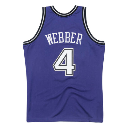 Mitchell & Ness Men's NBA Authentic Jersey Sacramento Kings Chris Webber #4 Jerseys