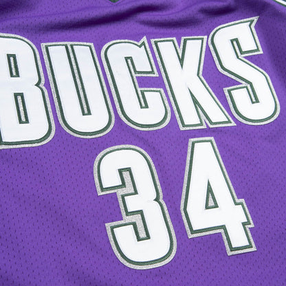 Mitchell & Ness Men's NBA Authentic Jersey Milwaukee Bucks Ray Allen #34 Jerseys