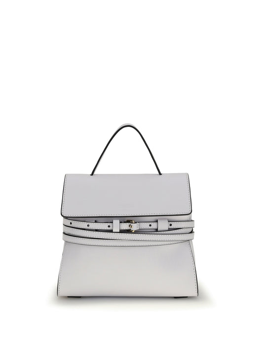Handbag Tie Me White Leather