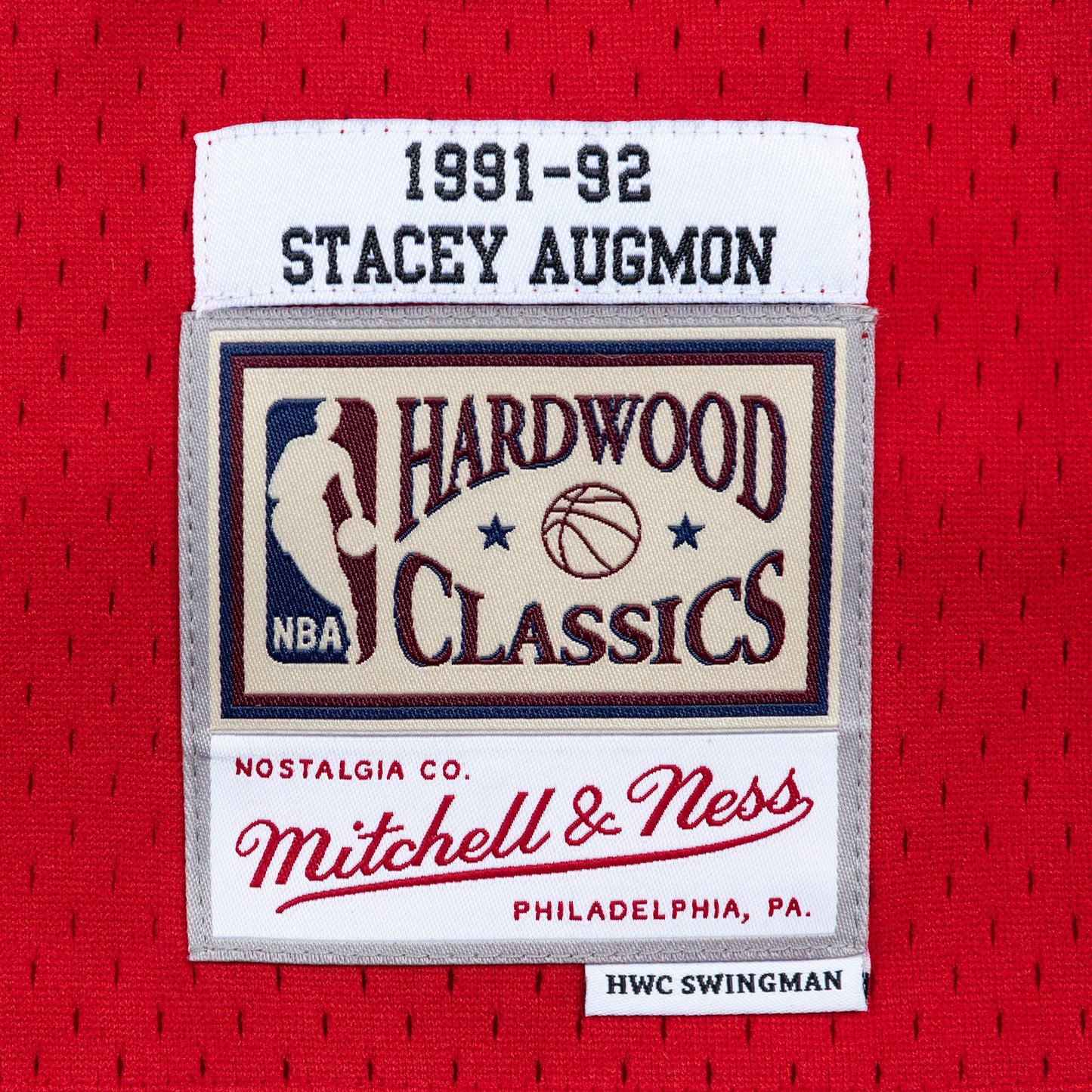 Men's Mitchell & Ness NBA Road Swingman Jersey 1991 Hawks Stacey Augmon