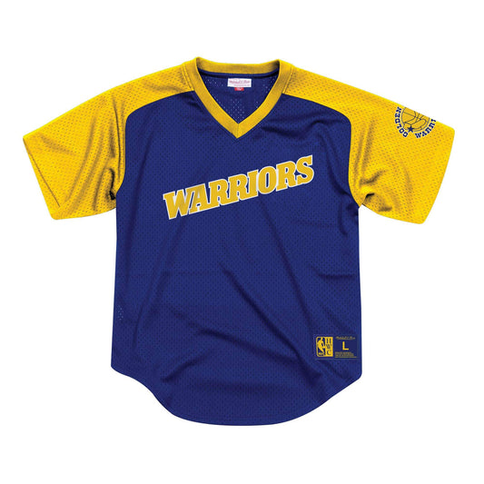 Mitchell & Ness Men's NBA Final Seconds Mesh V-Neck Warriors