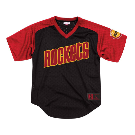 Mitchell & Ness Men's NBA Final Seconds Mesh V-Neck Rockets