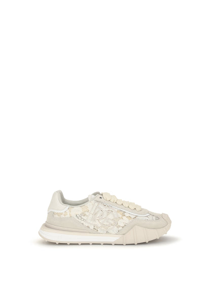 Sneakers Leather and Lace Beige