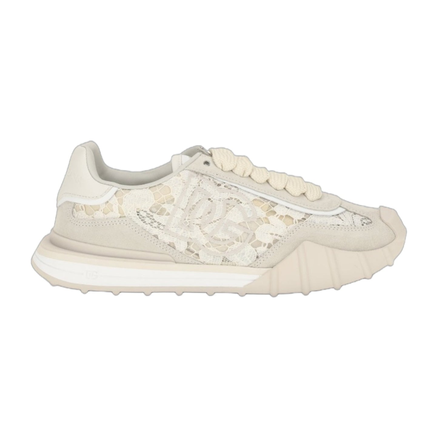 Sneakers Leather and Lace Beige
