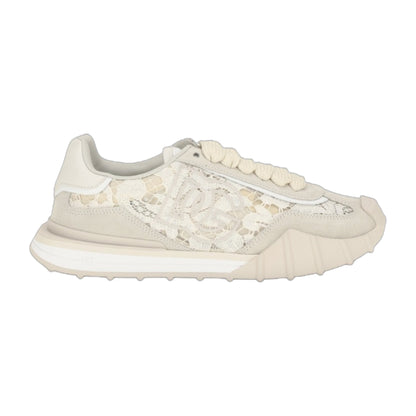 Sneakers Leather and Lace Beige