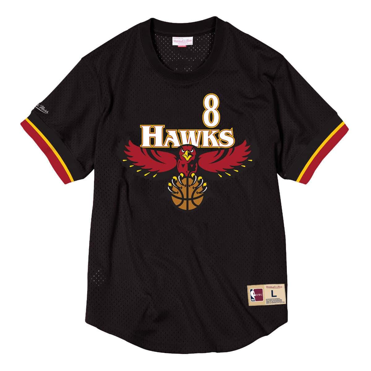 Mitchell & Ness Men's NBA Mesh Name & Number Crew Neck Steve Smith Hawks
