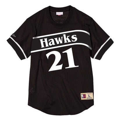 Mitchell & Ness Men's NBA Mesh Name & Number Crew Neck Dominique Wilkins Hawks