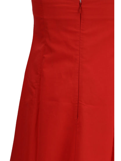 Taffeta Dress Lipstick Red