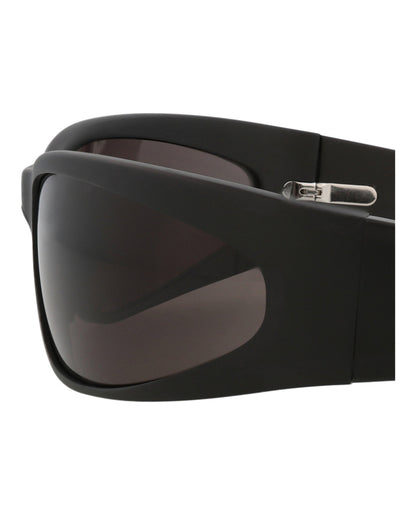Balenciaga Shield-Frame Alluminium Sunglasses