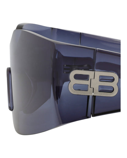 Balenciaga Shield-Frame Nylon Sunglasses