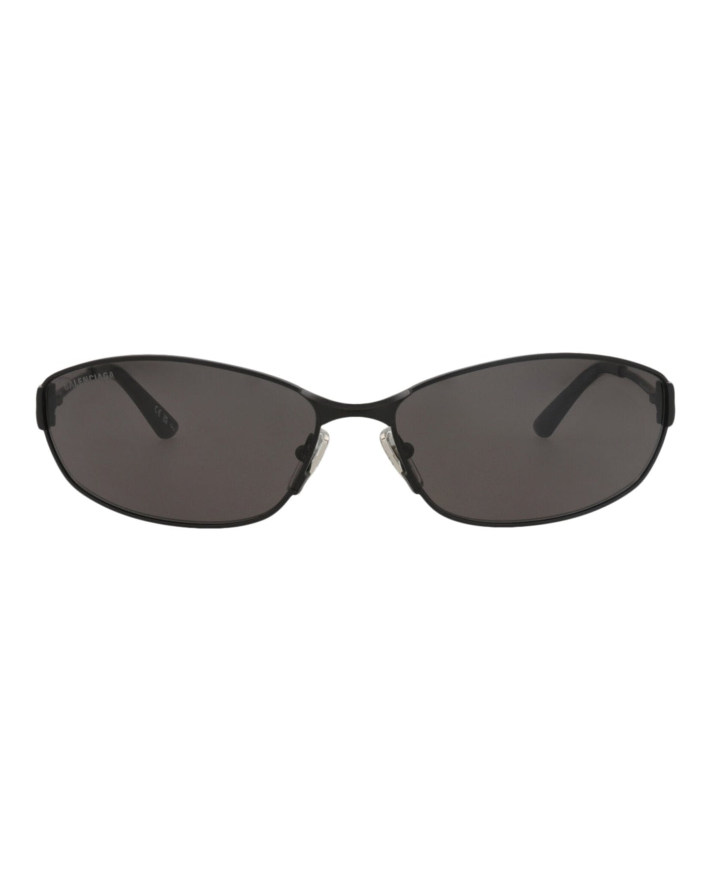 Balenciaga Square-Frame Metal Sunglasses