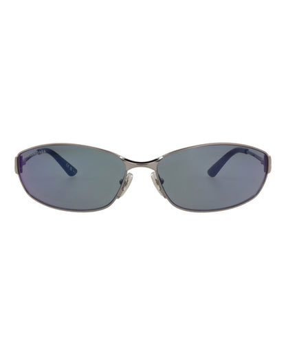 Balenciaga Square-Frame Metal Sunglasses