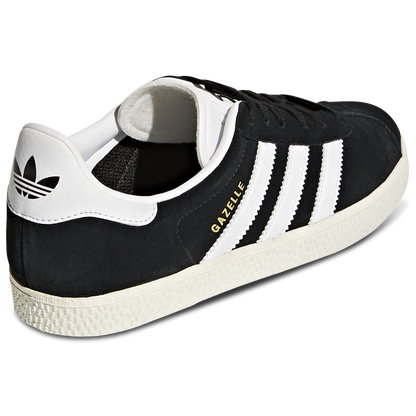 adidas Youth Originals Gazelle - Core Black/Cloud White/Gold Metallic