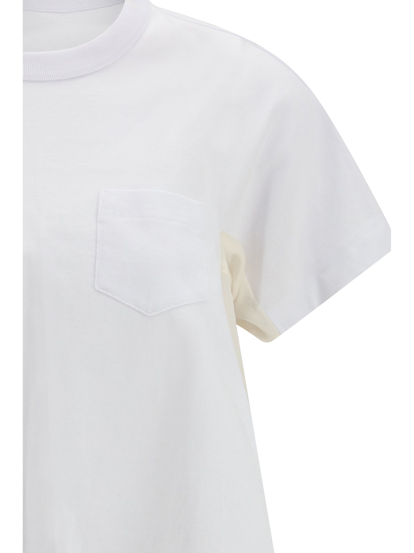 T-Shirt Light Weight Denim & Cotton Jersey White