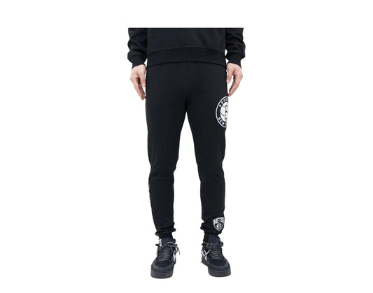 Pro Standard NBA Brooklyn Nets Logo Blended Men Jogger Pants Black