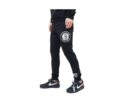 Pro Standard NBA Brooklyn Nets Logo Blended Men Jogger Pants Black