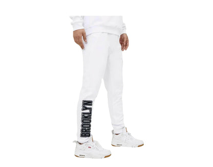 Pro Standard Brooklyn Nets Logo Men Joggers White