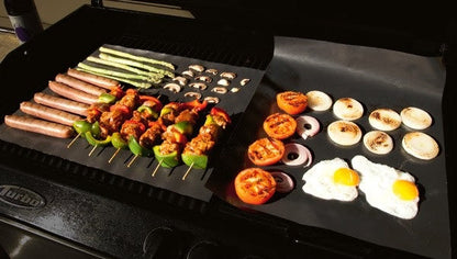 Waloo Home 2-Pack Jumbo BBQ & Oven Liner Baking Mats – Non-Stick Grill & Oven Baking Sheet