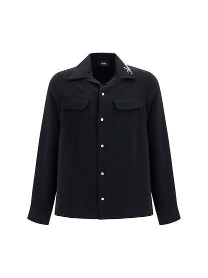 Shirt Rounded Pocket Black