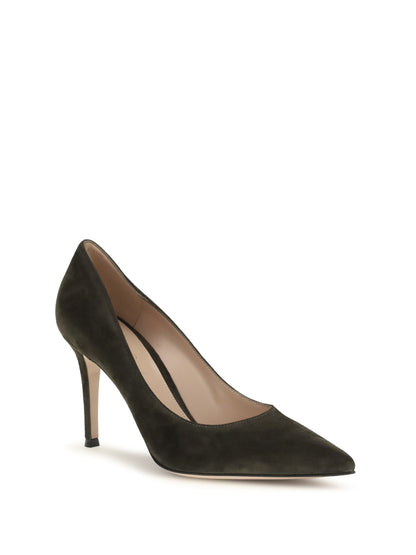 Pumps Suede Dark Olive