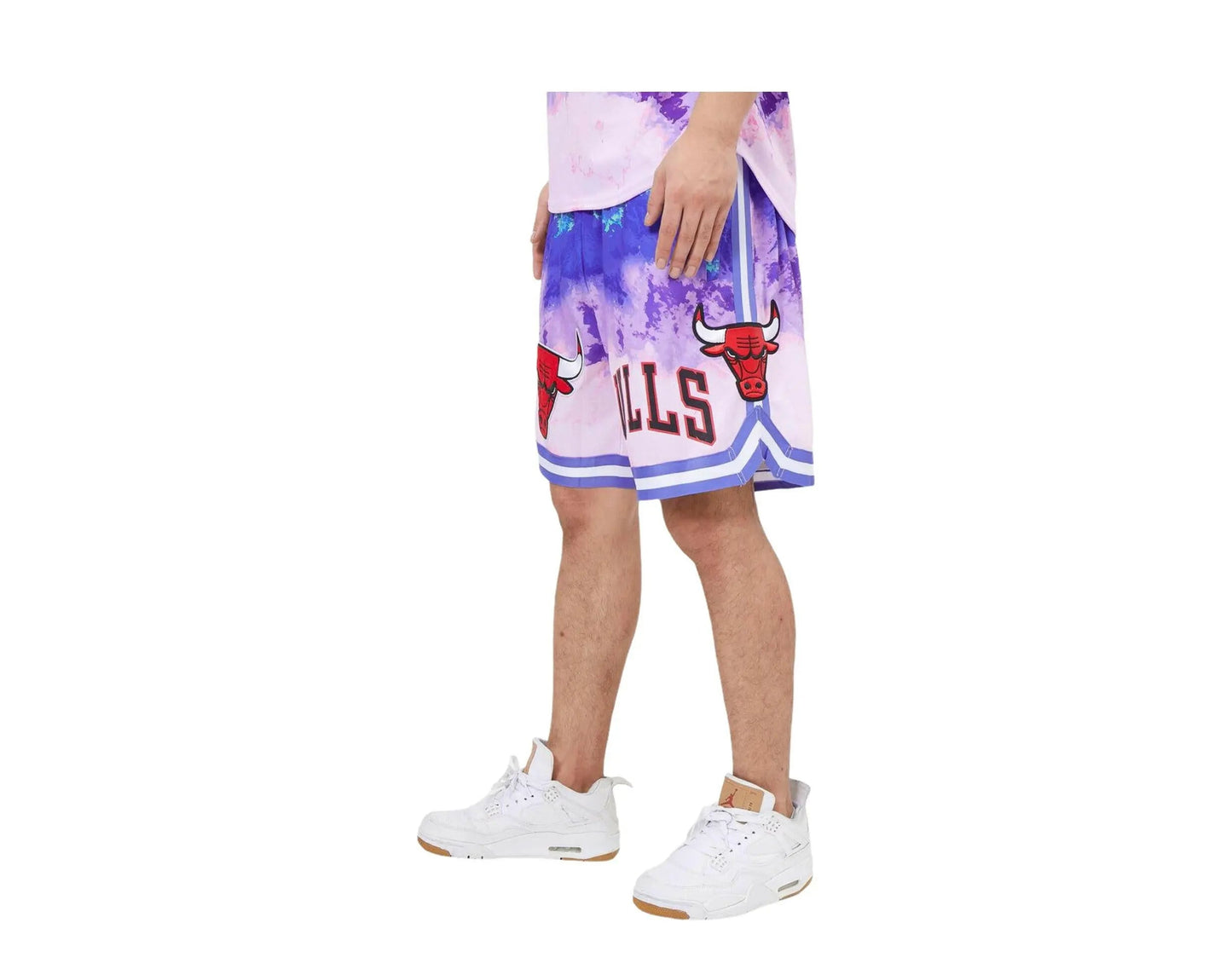 Pro Standard Chicago Bulls Pro Team Pink Dye Men Shorts Pink Dye