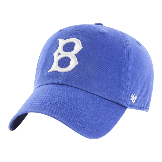 47 Brand Clean Up Los Angeles Dodgers Cooperstown Strapback Hat — Royal Blue Adjustable Cap